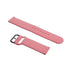 Generic Silicone Adjustable And Expandable Watch Strap With Modern Design For Unisex Compatible With Smart Watches 22 MM - Pink