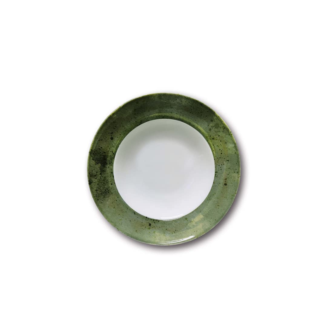 Saturnia Porcelain Pasta Bowl 26.5 cm, Tree Green Serving Bowl for Pasta & Salads