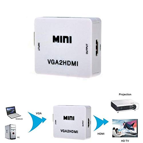 محول VGA إلى HDMI مع صوت – يدعم فيديو Full HD 1080P