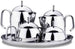 Korkmaz pera 9 piece tea coffee set with tray - Safqqa