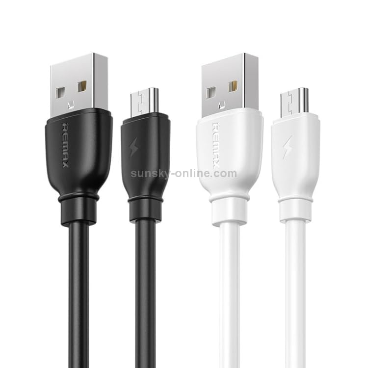 Remax rc-138m fast charging and data transmission lightning cable with 2.4a output 1000mm set of 2 pieces - white