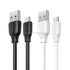 Remax rc-138m fast charging and data transmission lightning cable with 2.4a output 1000mm set of 2 pieces - white