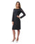 esla_Lace Long Sleeves Short Dress_Dark Gray - Safqqa Egypt