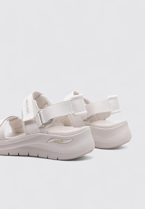 Skechers Women Sandals Off White Casual Comfort Footwear – Safqqa Egypt