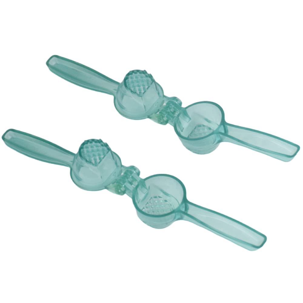 Bager Plastic Garlic Press, Clear Green,2 Pieces