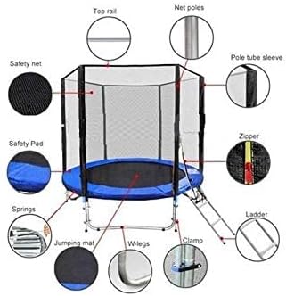 Body Sculpture BB-810-120 Kids Trampoline – Outdoor Play Fun Black & Blue