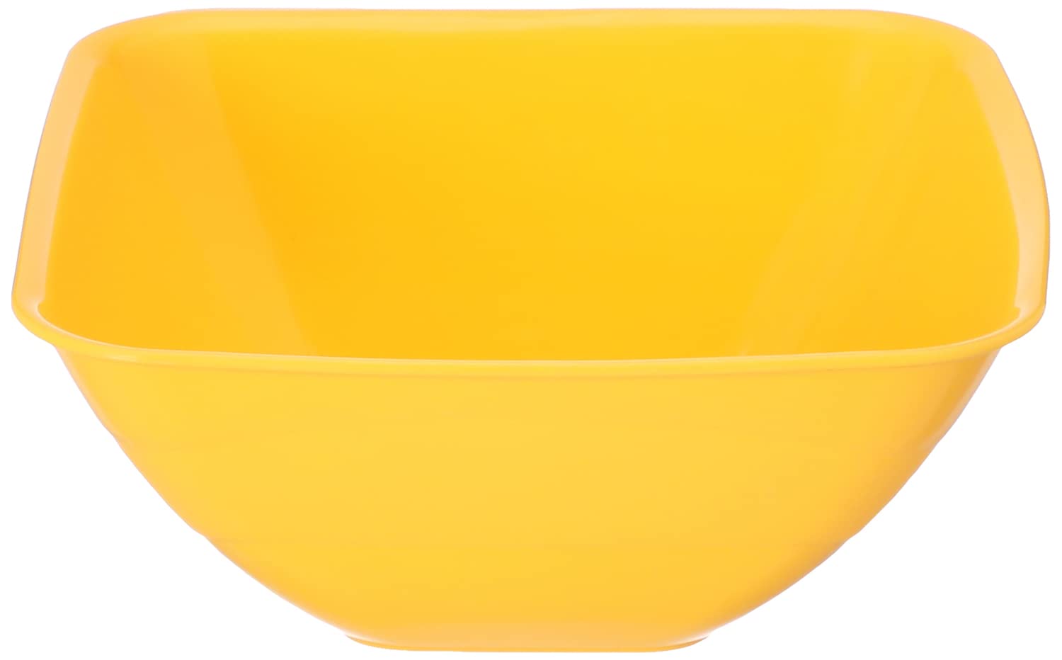 TITIZ Small Square Plastic Bowl , Yellow , 1.3 Liter - Safqqa