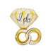 Foil Large Ring-Shaped Balloon Perfect for Engagement Parties - Safqqa