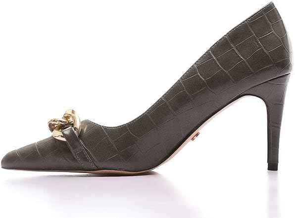 Dejavu Women's Blk-Croc Pumps - Safqqa Egypt