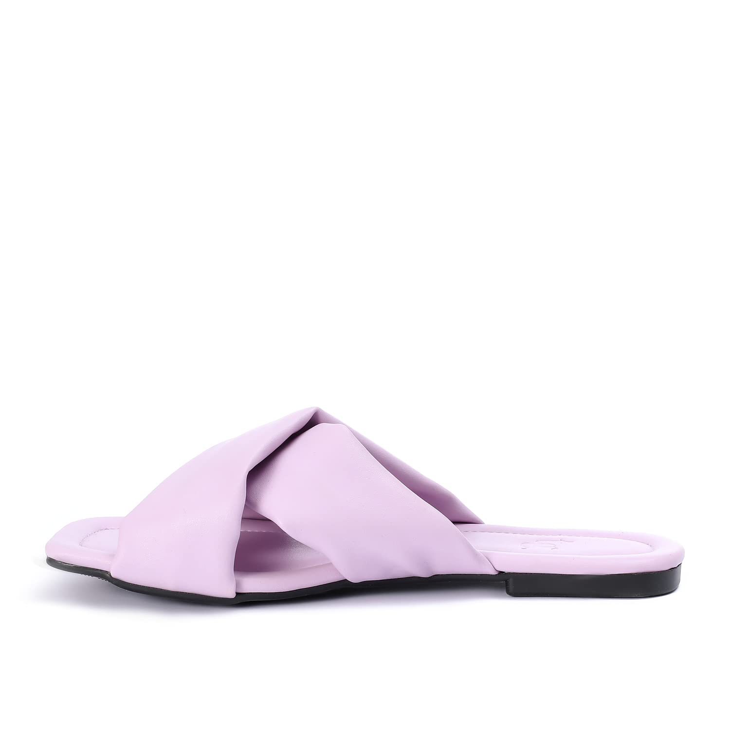 womens Wide Cross Strap Slippers Flip-Flop