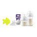 Kumcom & Avent 125ml + 260ml Breastfeeding Bottle Set + 0-Month Baby Nipple + Soft Yellow Bath Sponge - Gift - Safqqa