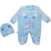 Baby Shoora Girls' 2-Piece Bodysuit and Hat Set (Pack of 2) - Safqqa Egypt
