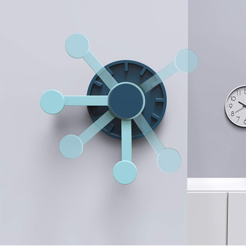 Traceless Adhesive Wall Hooks: no drilling, no traces, back door holder, clock shape, 4 pack, assorted colors (7.3 x 5 cm), now available in prime shop