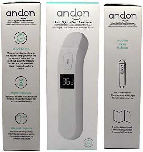 ANDON Infrared Digital No-Touch Thermometer - 1 Unit