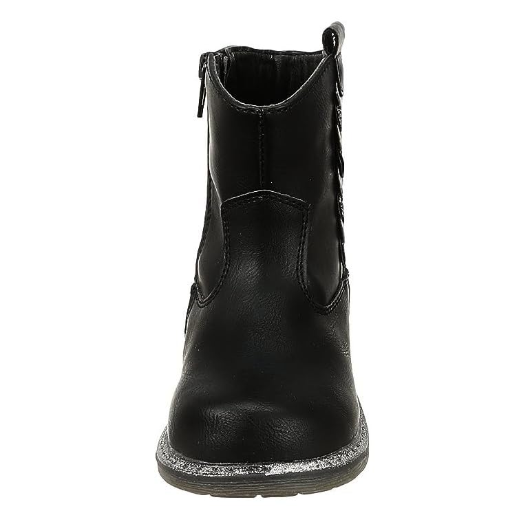 Sprox half boot polyster for girls- Black