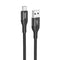 Hoco Silicone Cable For Charging And Data Transfer, 1 meter, black - Safqqa