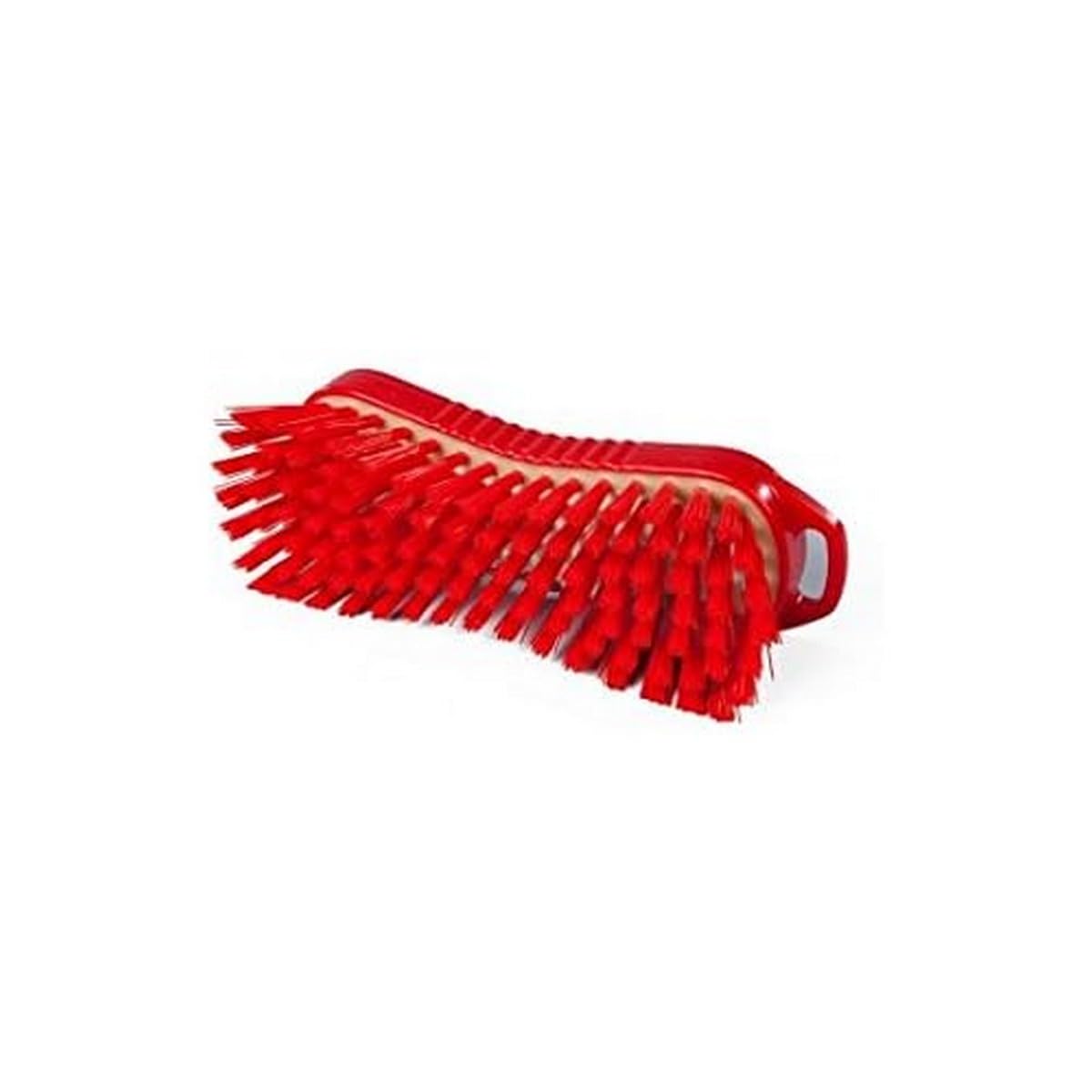 Maya Hand Scrub Brush Resin Set Stiff (210 x 70 mm) Brown 95063