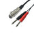 Keendex KX 2178 XLR Female Socket to Dual Mono 6.35mm Male Cord for Mic - Black - Safqqa Egypt