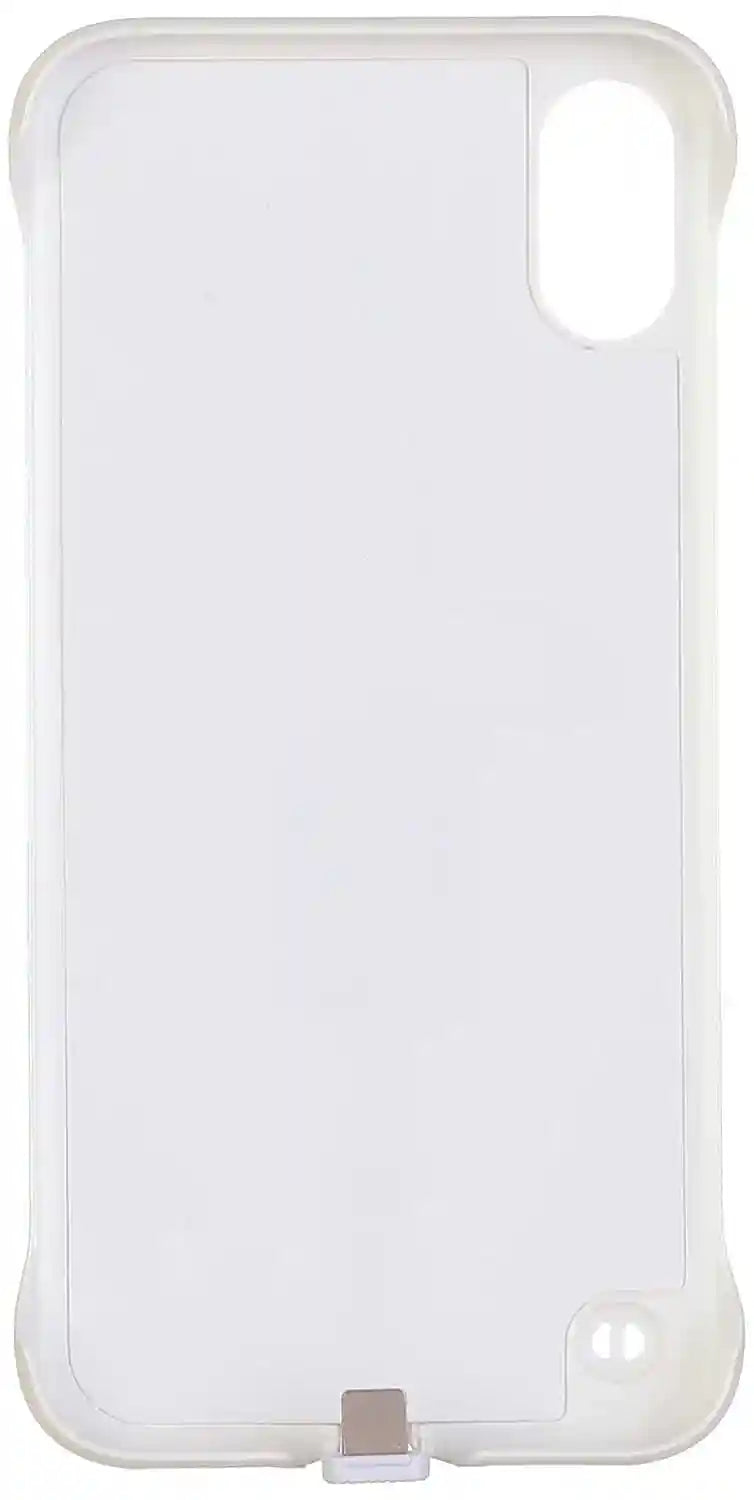 ENVIROMENT HARD BACK COVER WITH FRONT CAMERA LAMP FOR IPHONE X MOBILE PHONE - WHITE - Safqqa Egypt