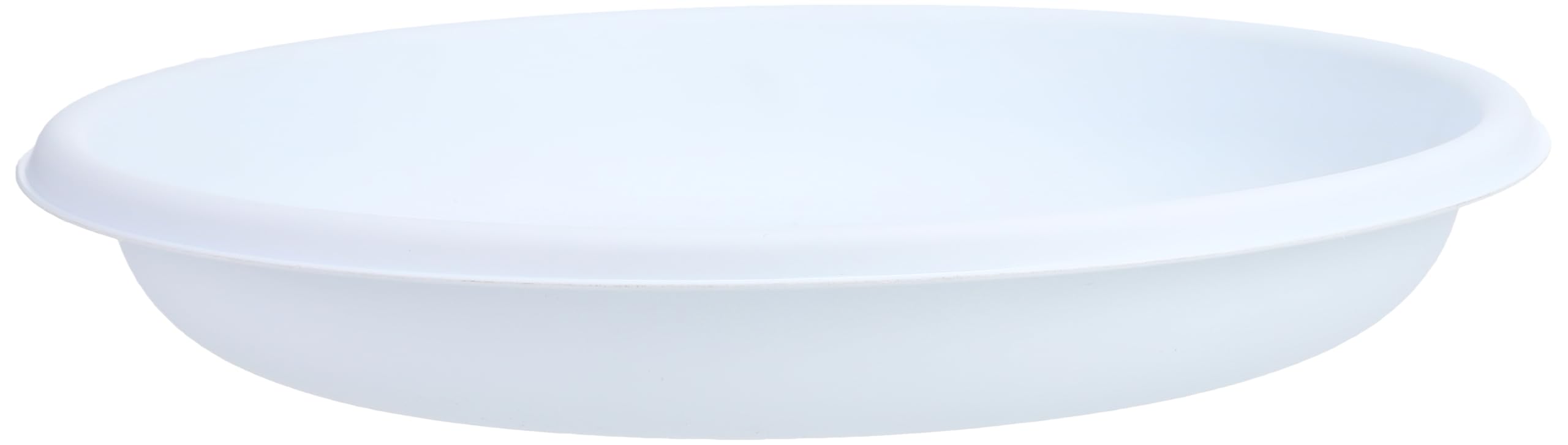Bama Round Saucer 25103, White, Plastic, Made in Italy, Garden Plant Pot Base Tray