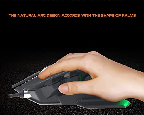 Meetion GM80 - Transformers Mechanical Gaming Mouse (4000 DPI) - For PC & Laptop - Black