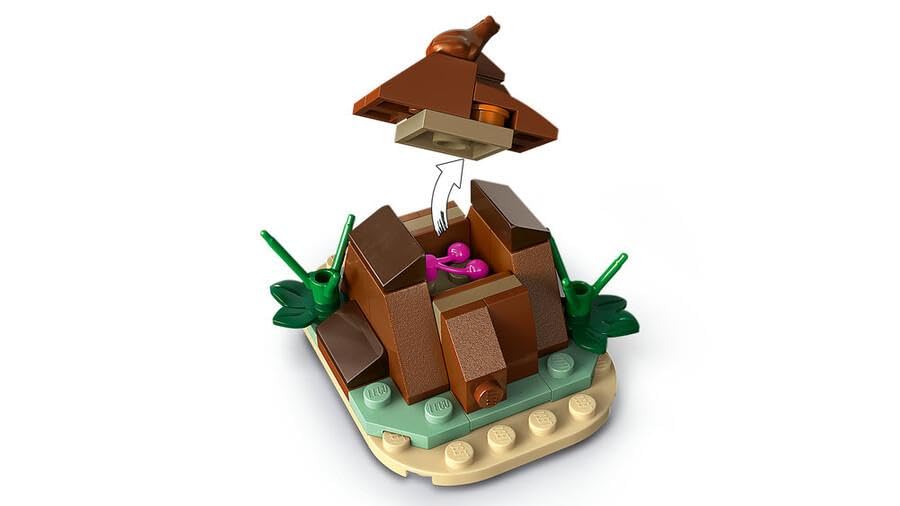 لعبة LEGO Jurassic Park Triceratops Research – مجموعة ديناصور ترايسيراتوبس مع سيارة Ford Explorer – إصدار الذكرى الـ30 للأطفال 8 سنوات+