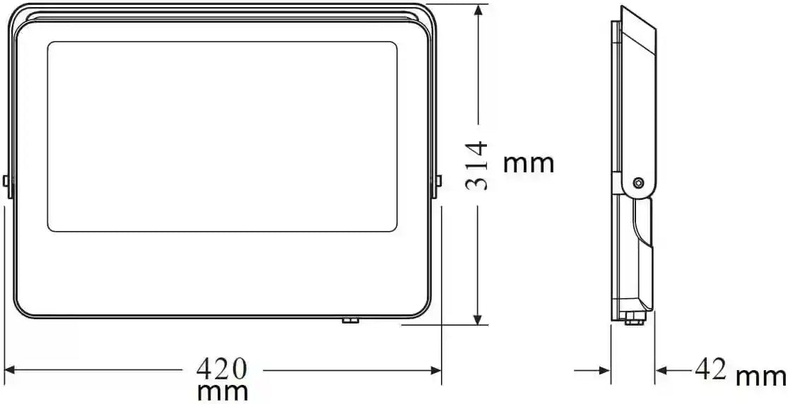 Ledvance Led Eco Flood Light 100 W, White, Warm White, Ledv-Eco-Fl-200W-Cw- Damage Box - Safqqa Egypt