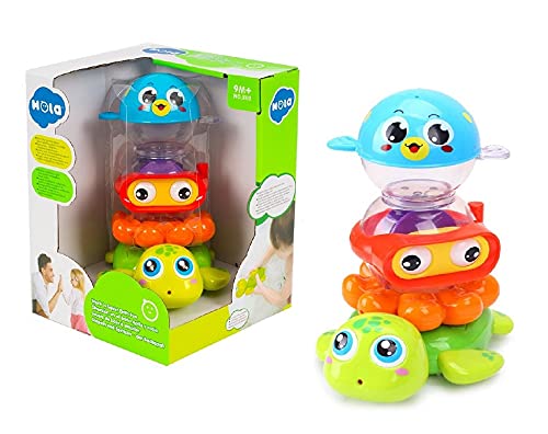 Hola Stack n Squirt Bath Fun Toy for Kids - Multi Color