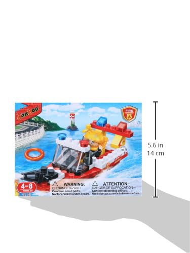 Banbao - Fire Series - Fire Rescue Boat (62 pieces)