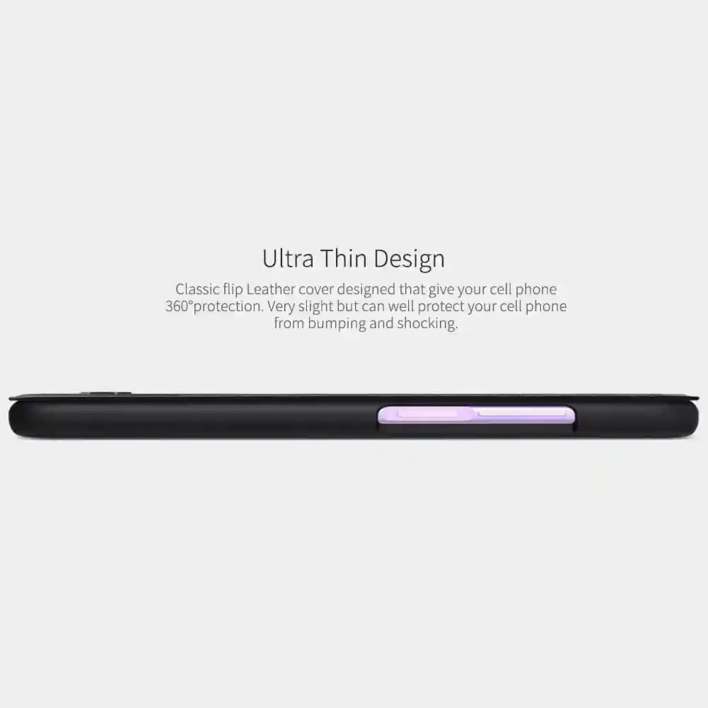 NILLKIN QIN SERIES LEATHER FLIP COVER FOR XIAOMI K30/K30 5G - BLACK