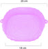 Generic Air Fryer Silicone Pot 20cm Non-Stick Reusable Basket Purple