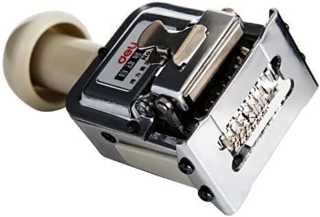 ماكينة ترقيم جاهزة من Deli هي أداة موثوقة وسهلة الاستخدام لطباعة الأرقام المتسلسلة بسرعة وبأرقام واضحة وحادة