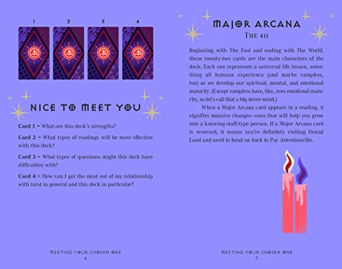 مجموعة بطاقات تاروت وكتاب إرشادي هي مجموعة تاروت مستوحاة من المسلسل التلفزيوني الشهير. تحتوي البطاقات على رسوم توضيحية لشخصيات وموضوعات وعناصر من عالم بافي