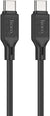 Hoco X90 - Cool Silicone Fast Charging And Data Transmittion Cable (60W - 20V- 3A - 1M), USB-C To USB-C Plug, Compatible With Samsung Huawei Xiaomi Oppo - Black - Safqqa Egypt