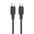 Hoco X90 - Cool Silicone Fast Charging And Data Transmittion Cable (60W - 20V- 3A - 1M), USB-C To USB-C Plug, Compatible With Samsung Huawei Xiaomi Oppo - Black - Safqqa Egypt