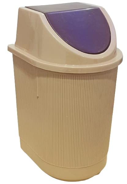 Elyassin Waste Bin with Lid 13 Liter - Multi color