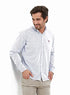 White Rabbit Men's Long Sleeve Stripe Pattern Shirt