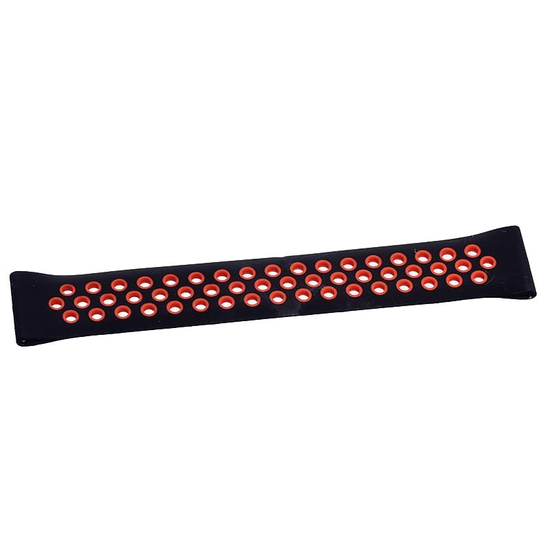 Generic Silicone Adjustable Watch Strap With Holes Design For Unisex Compatible With Smart Watches 20 MM - Safqqa Egypt
