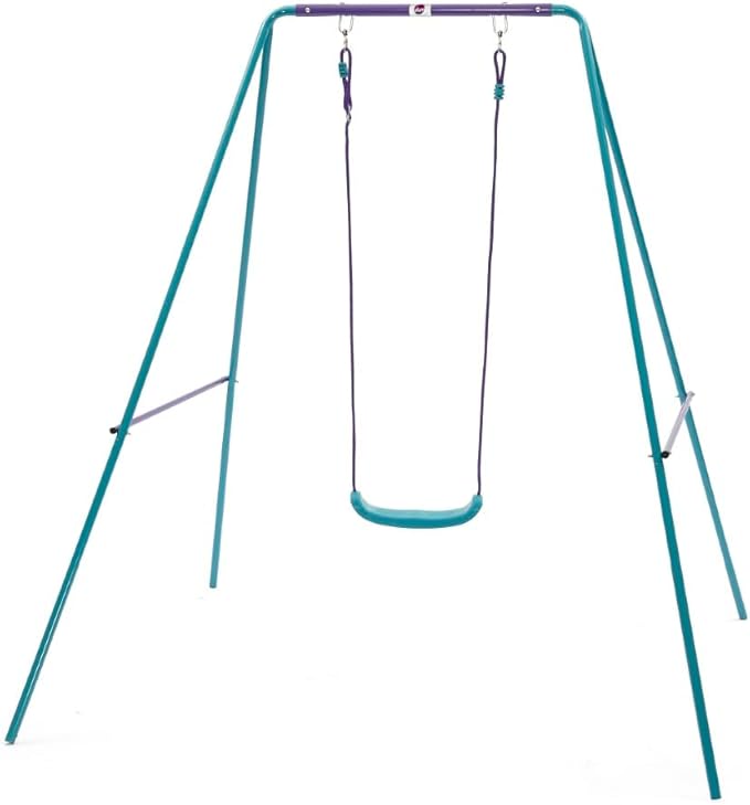 Plum 2-in-1 metal swing set with adjustable height and interchangeable seats, 50 kg weight capacity