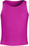 Silvy La Mella Girls' Lycra Sleeveless Top Underwear - Fuchsia (4-6 Years)