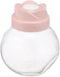 Bager Tulip Double Bottom Jar with Spoon, 500ml, Pink, Storage Jar for Kitchen Use