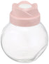 Bager Tulip Double Bottom Jar with Spoon, 500ml, Pink, Storage Jar for Kitchen Use