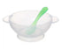 Plastic Food Set with Lid for Kids – 2 Pieces (Plate + Spoon)
