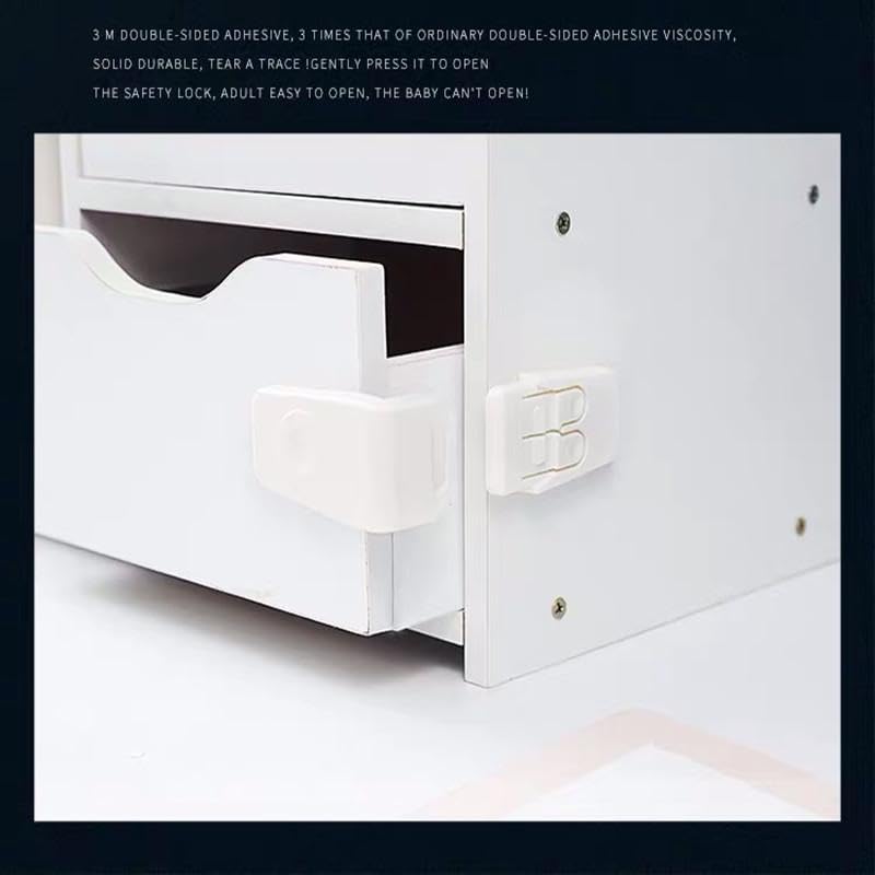 Generic Plastic Safety Lock For Drawers , 10 Pieces – Safqqa Egypt