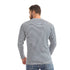 Offcliff Men's Striped Long Sleeve Henley Neck Top with Side Broderie