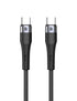 كيبل RAVPower RP-CB1038 USB-C إلى USB-C 60 واط – شحن سريع ونقل بيانات، أسود