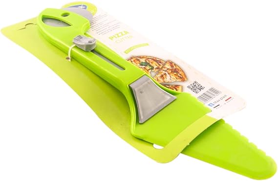 Max Plast Pizza Cutter with Double Knife Piece Carrier