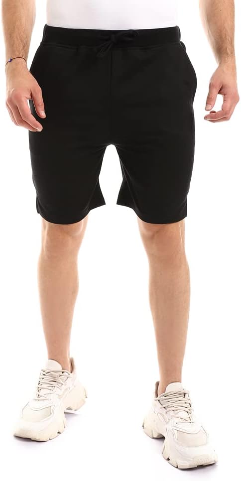 Off Cliff Men’s Side Stitching Pattern Plain Shorts