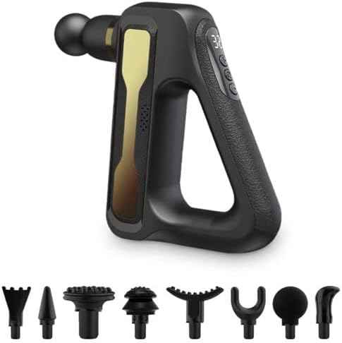 Blueidea Massage Gun Deep Tissue, LCD Display Back Massager Gun for Athletes Muscle Massage Gun for Pain Relief with 32 Speed Levels & 8 Different Massage Heads - Safqqa Egypt