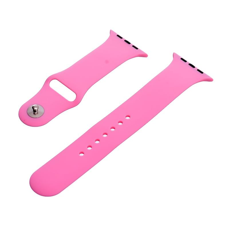 Silicone Adjustable And Expandable Watch Strap With Modern Design For Unisex Compatible With Smart Watches 42/44/45 MM - Pink
